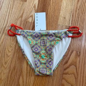 Koral by Llana‎ Kugel Bikini Bottom Sz S NWT